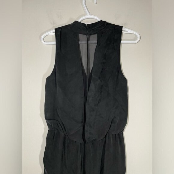 Rebecca Taylor Black Silk Sleeveless Jumpsuit size 2 - Picture 7 of 8